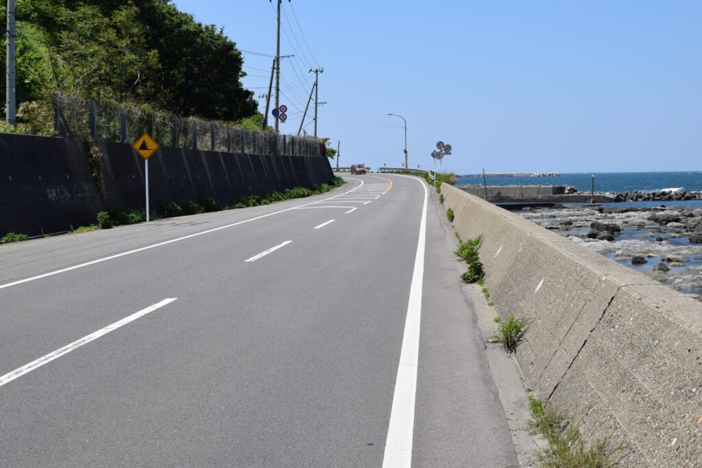 景色がいい道路